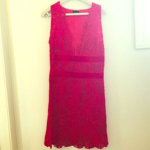 Red La Perla Lace Dress